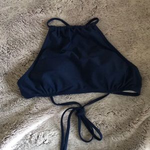 High neck bathing suit top